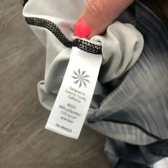 Athleta Full Length Chaturanga Leggings Yoga Pants Gym in Alpine Gray XS - Picture 8 of 13